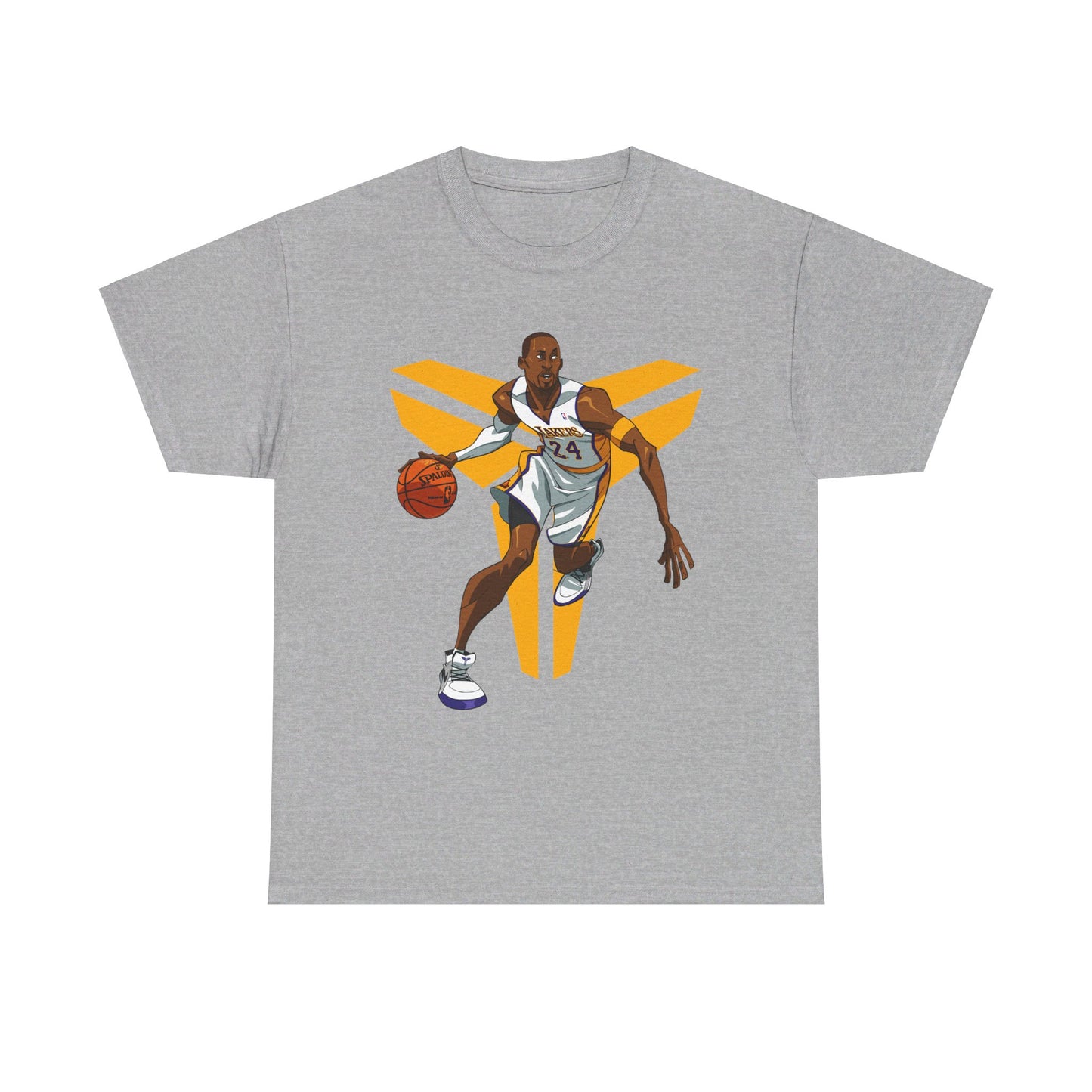 Kobe Bryant Logo Dribble Unisex Heavy Cotton Tee