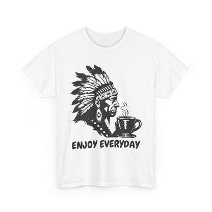 Enjoy Everyday Coffee Unisex Heavy Cotton Tee