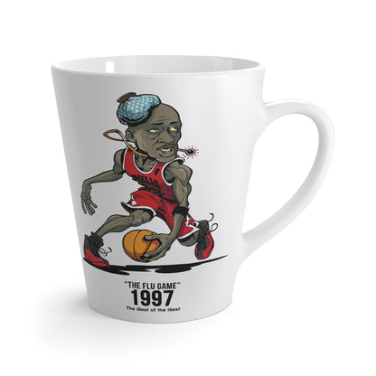 Michael Jordan Three Championships Flu Game Latte Mug