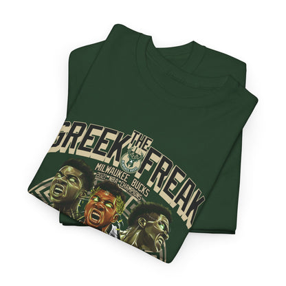 Greek Freak Unisex Heavy Cotton Tee - Perfect for Sports Fans, Casual Wear, Basketball Games, Gift for Him, Team Spirit