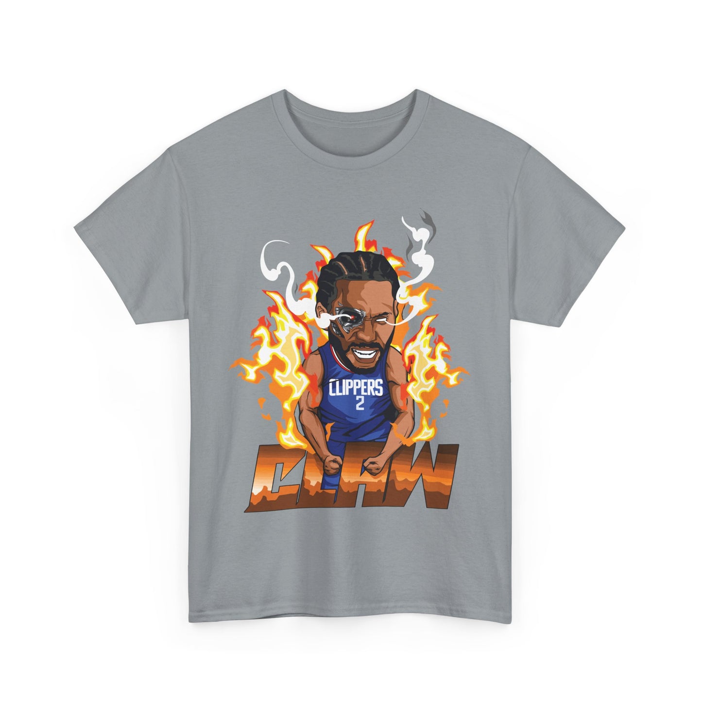 Claw Fire Emoji Unisex Heavy Cotton Tee, Basketball Fan Shirt, Sports Apparel, Gift for Him, Graphic Tee, Game Day Outfit