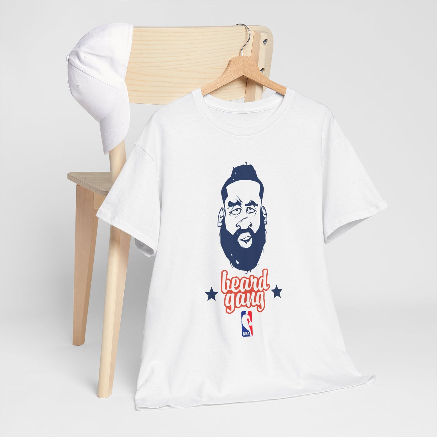 Beard Gang T-Shirt for Men, Casual Style, Perfect for NBA Fans, Birthday Gift, Beard Enthusiasts