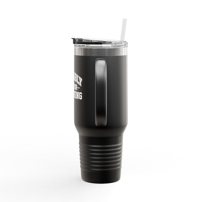 Probably Late for Something Funny Insulated Travel Mug - 40oz Perfect for Coffee Lovers