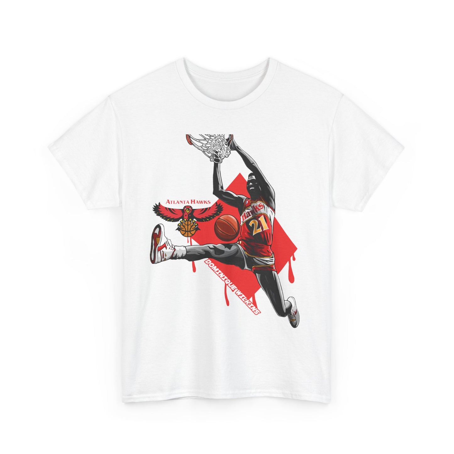 Dominic Wilkins Vintage Dunk Unisex Heavy Cotton Tee