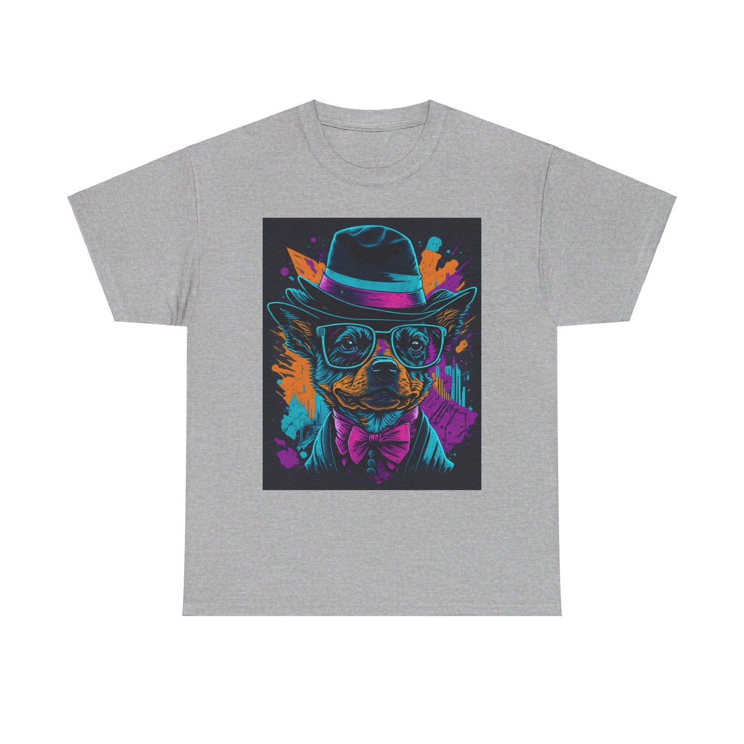 Out in the town Deco Dog Unisex Heavy Cotton Tee