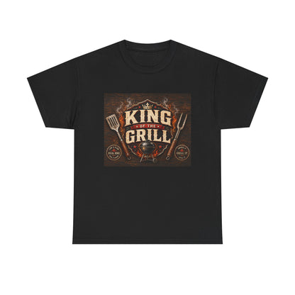 King of the Grill T-Shirt — BBQ Chef Grilling Apron Graphic Tee