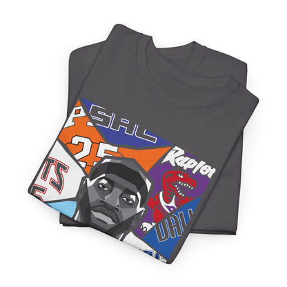 Vince Carter Tribute Basketball Graphic Tee, Unisex Heavy Cotton T-Shirt, Sports Fan Apparel, Gift for Athletes, Casual Streetwear, Anime Basketball Art