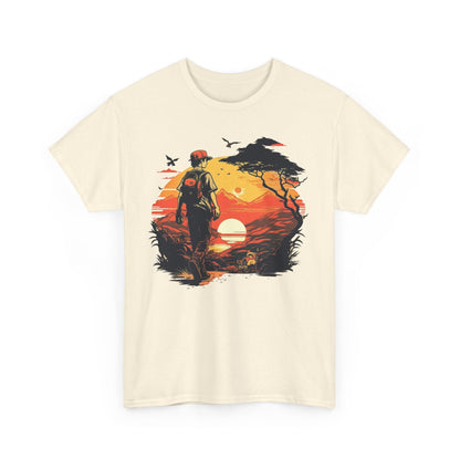 Sunset Hike Walk Unisex Heavy Cotton Tee