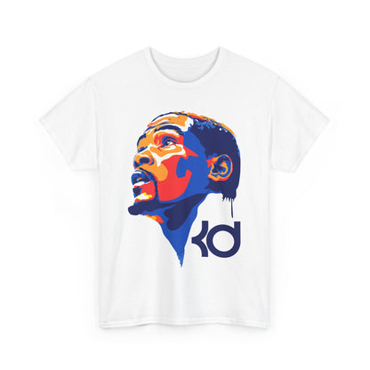 Kevin Durant KD Inspired Unisex Heavy Cotton Tee, Sports Fan Shirt, Basketball Apparel, Gift for Athletes, Streetwear Style