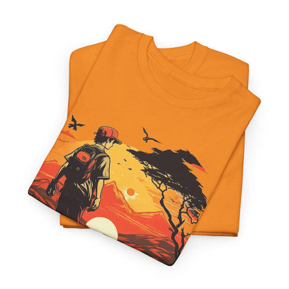 Sunset Hike Walk Unisex Heavy Cotton Tee