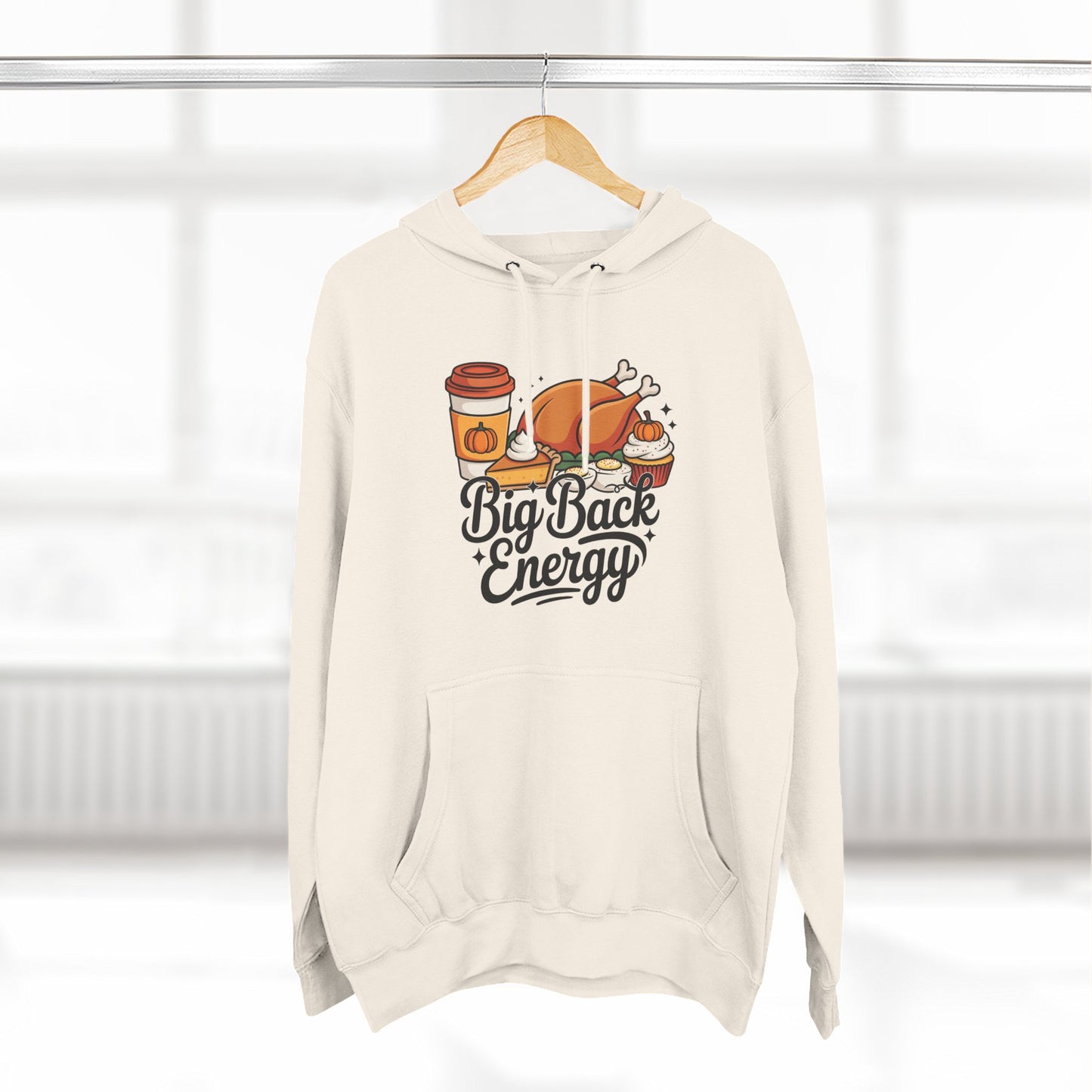 Big Back Energy Fleece Hoodie for Comfort Lovers