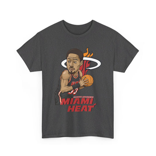 Miami Heat Alonzo Mourning Unisex Heavy Cotton Tee