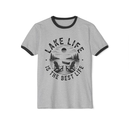 Lake Life T-Shirt — "Lake Life Is The Best Life" Retro Ringer Tee