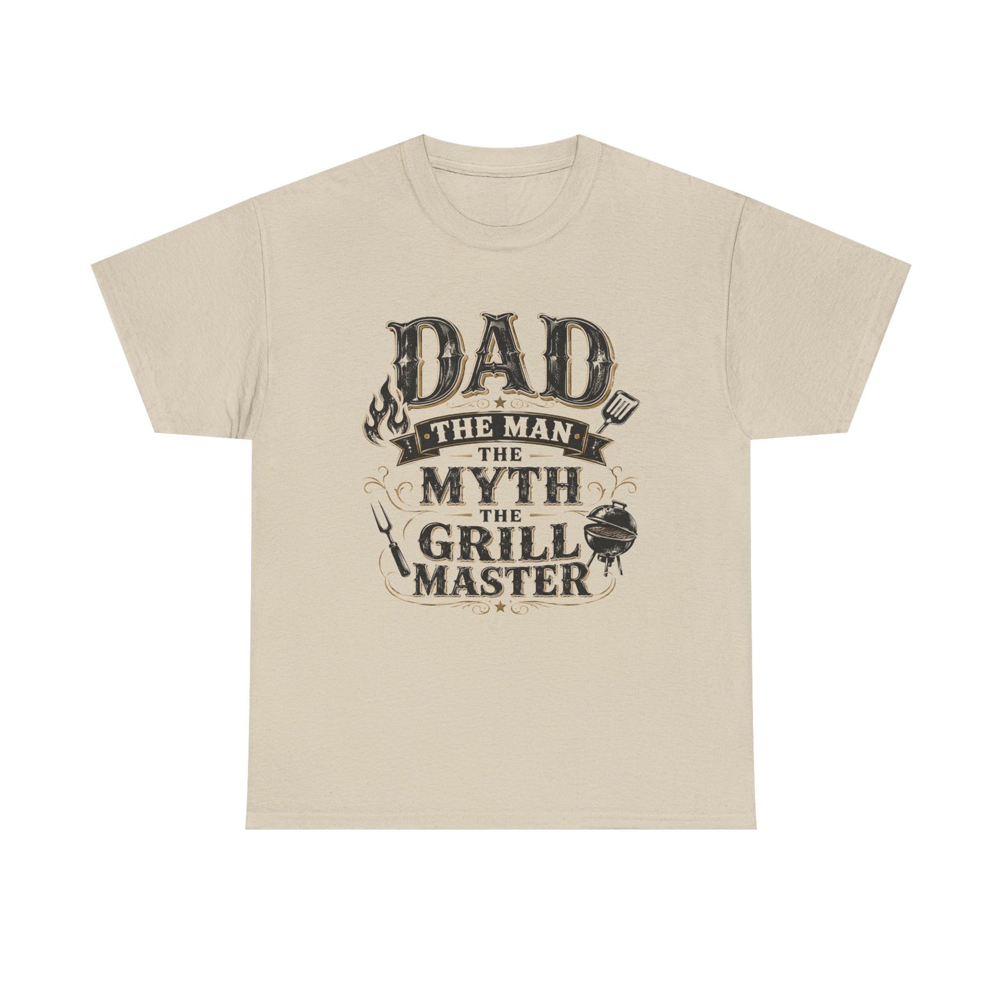 Grill Master Dad T-Shirt — "Dad: The Man, The Myth, The Grill Master" BBQ Father’s Day Tee