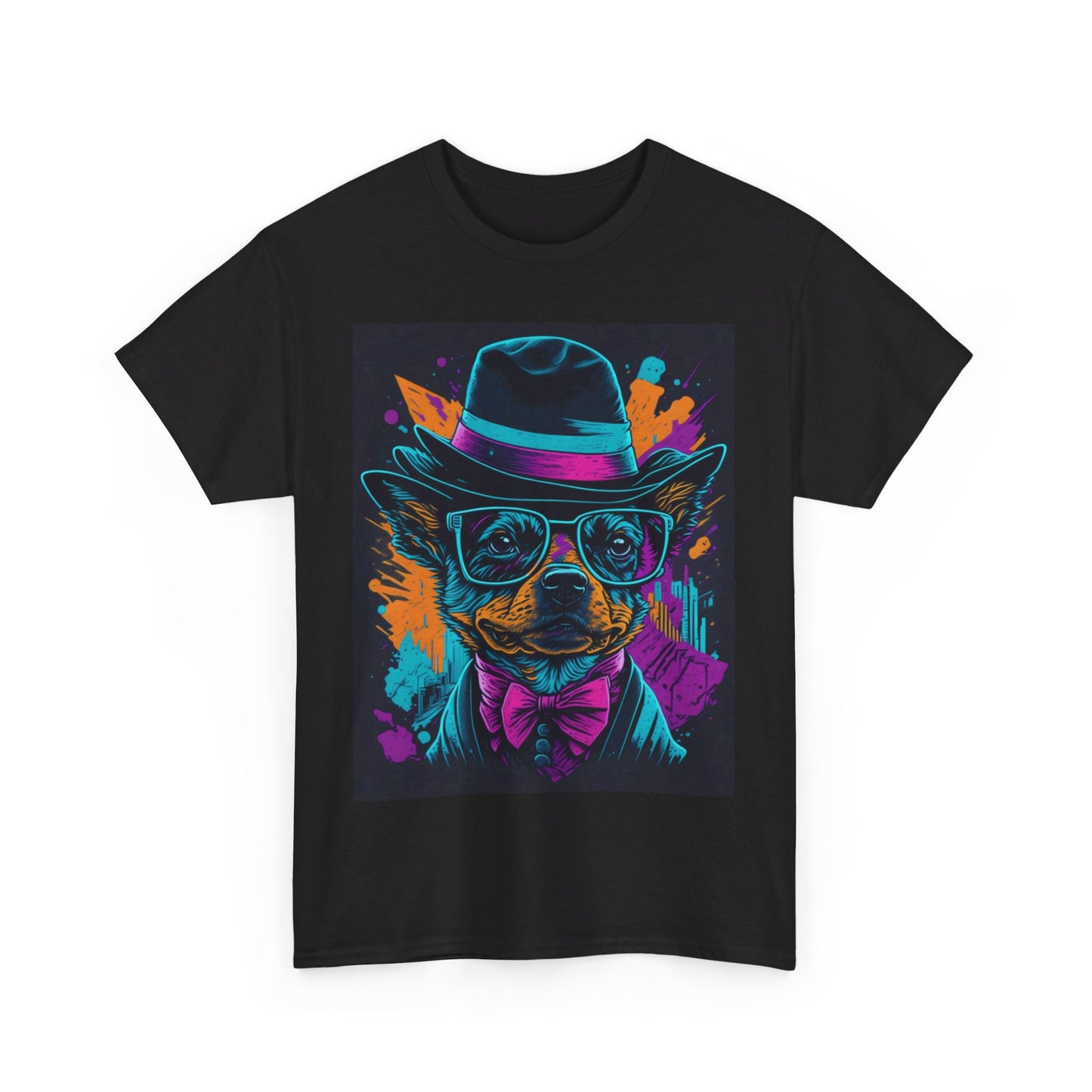 Out in the town Deco Dog Unisex Heavy Cotton Tee