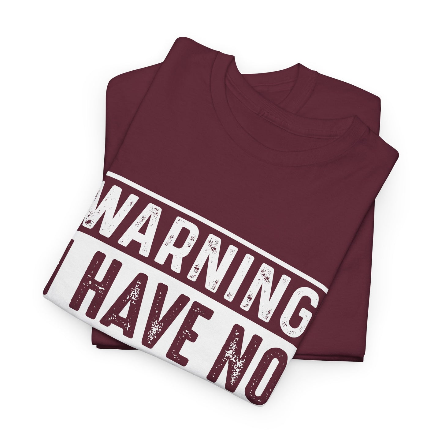 Warning I Have No Filter, Casual Wear, Gift for Friends, Birthday Gift, Funny Statement Tee