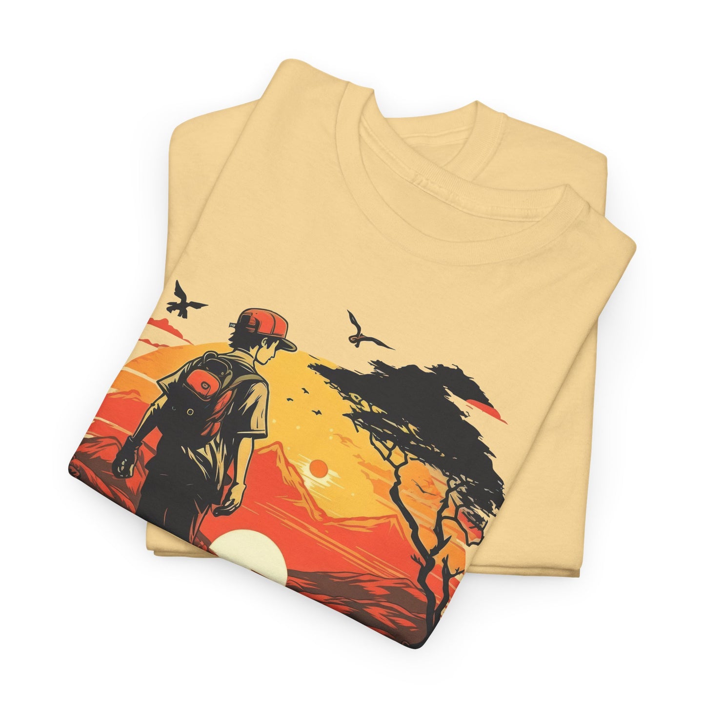 Sunset Hike Walk Unisex Heavy Cotton Tee