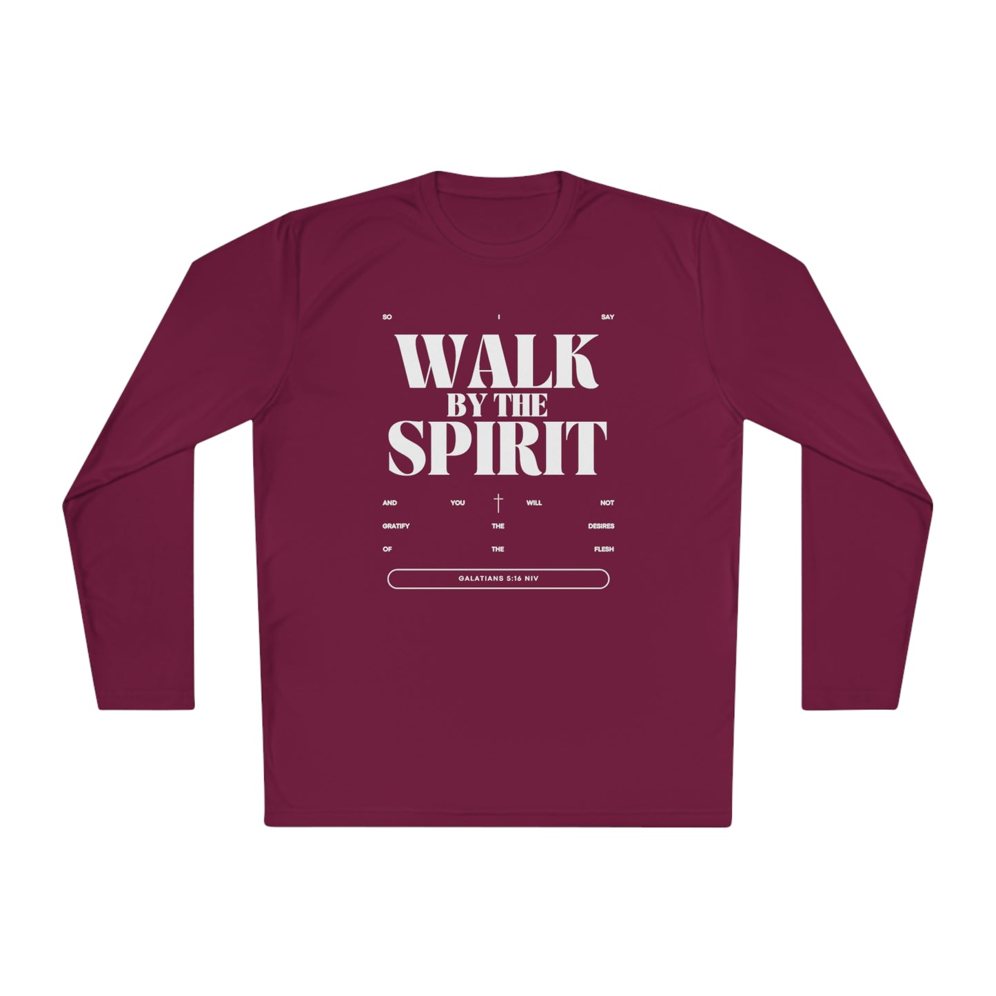 Spiritual Lightweight Long Sleeve Tee Walk By Spirit