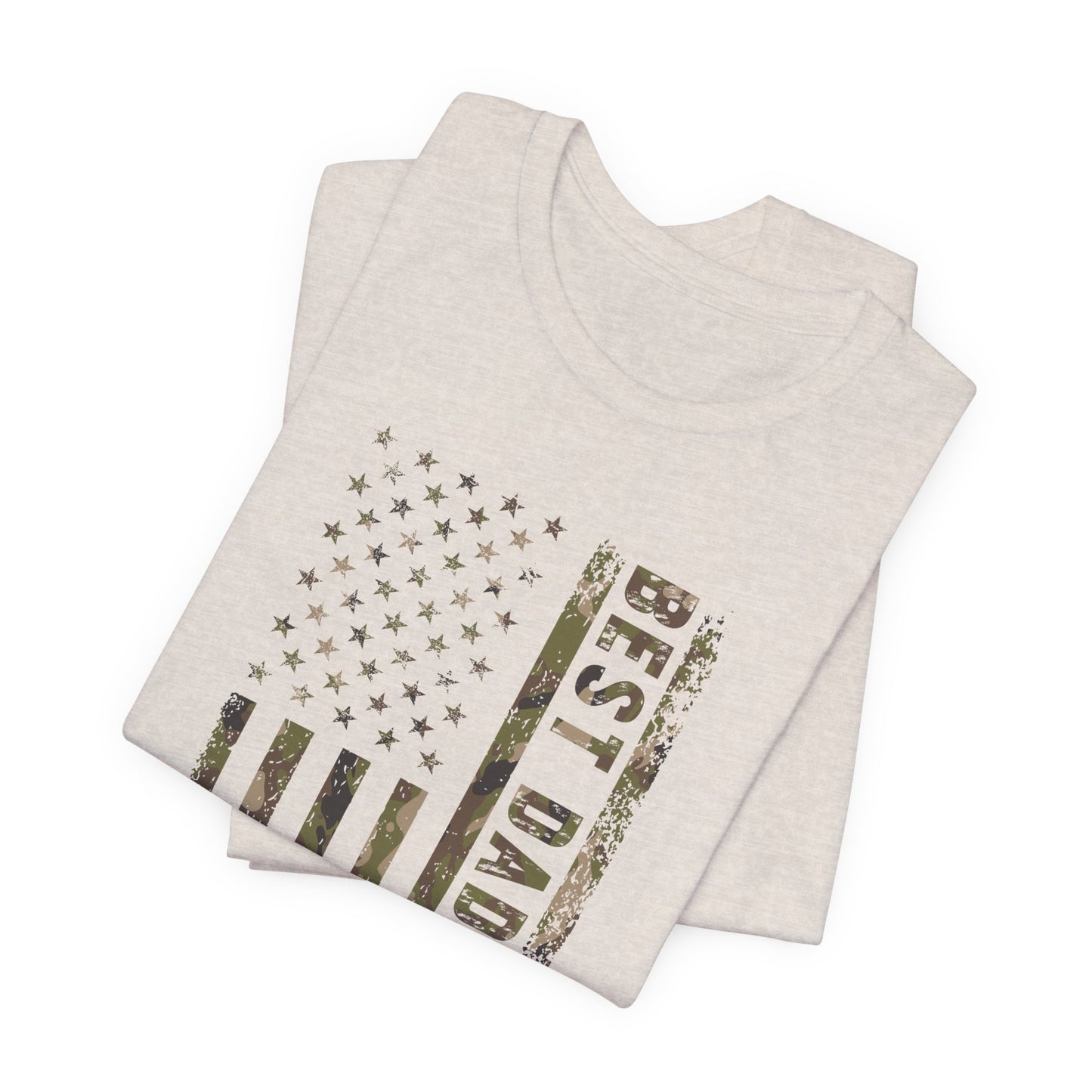 Best Dad Ever Unisex Jersey Tee - Patriotic Father’s Day Gift