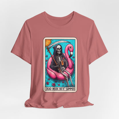 Dead Inside But It's Summer Vibe Graphic Tee, Dead Inside But It's Summer Tee, Humorous Short Sleeve Shirt, Casual Wear for Parties, Unique Gift for [...]