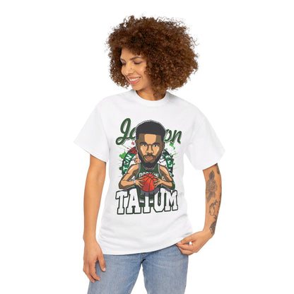 Jason Tatum Head Mural Unisex Heavy Cotton Tee