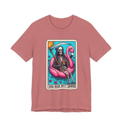 Dead Inside But It's Summer Vibe Graphic Tee, Dead Inside But It's Summer Tee, Humorous Short Sleeve Shirt, Casual Wear for Parties, Unique Gift for [...]