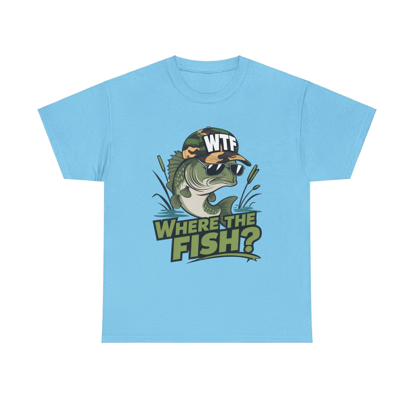 Where The Fish? Unisex Heavy Cotton Tee
