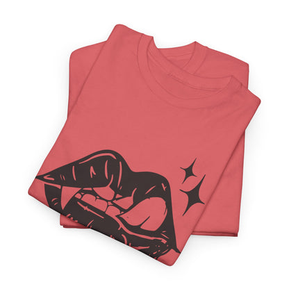 Vampire Sassy Lips Unisex Heavy Cotton Tee