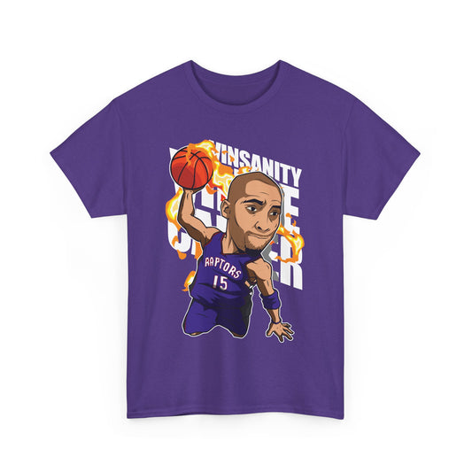 Vinsanity Vince Carter Unisex Heavy Cotton Tee - Basketball Insanity Graphic Shirt