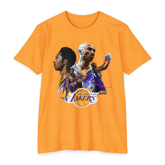 Kobe Bryant Triple Mural Unisex CVC Jersey T-shirt