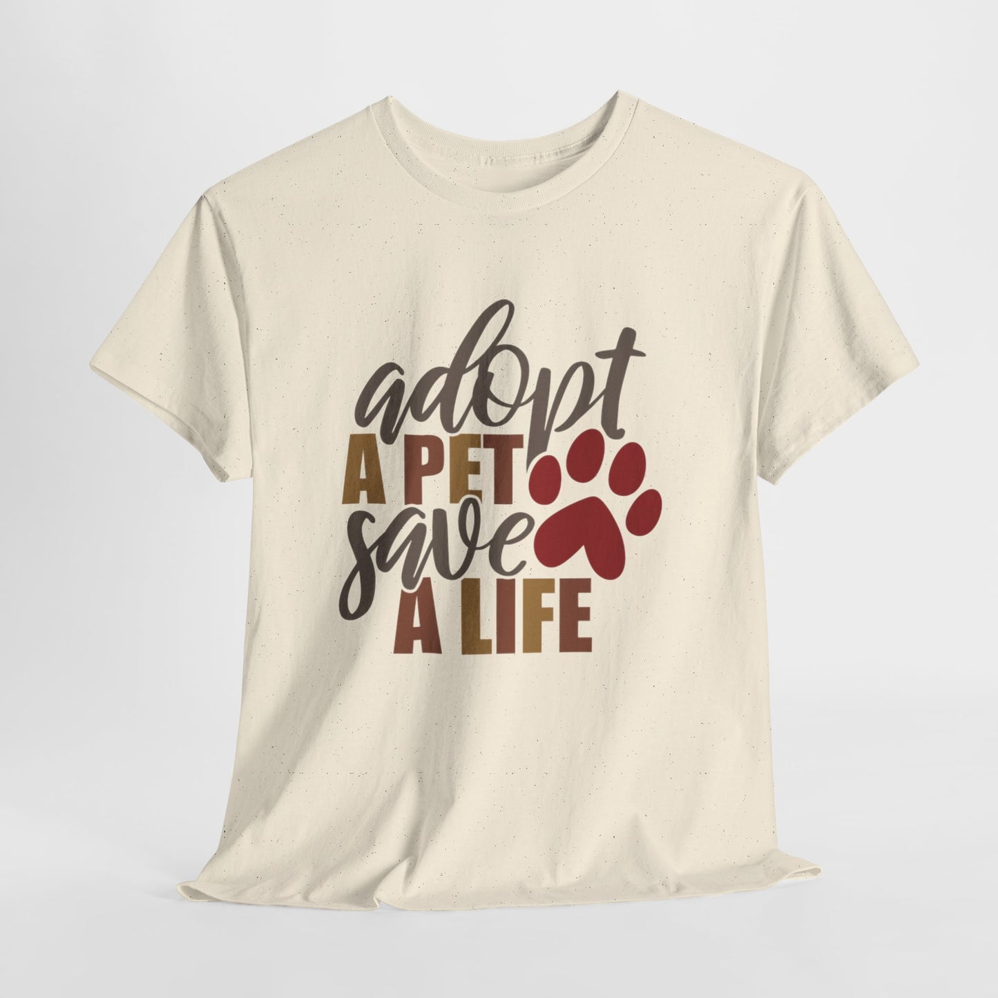 Adopt a Pet Save a Life Tee, Unisex Heavy Cotton Shirt for Animal Lovers, Dog and Cat Adoption Awareness, Gift for Pet Owners, [...]