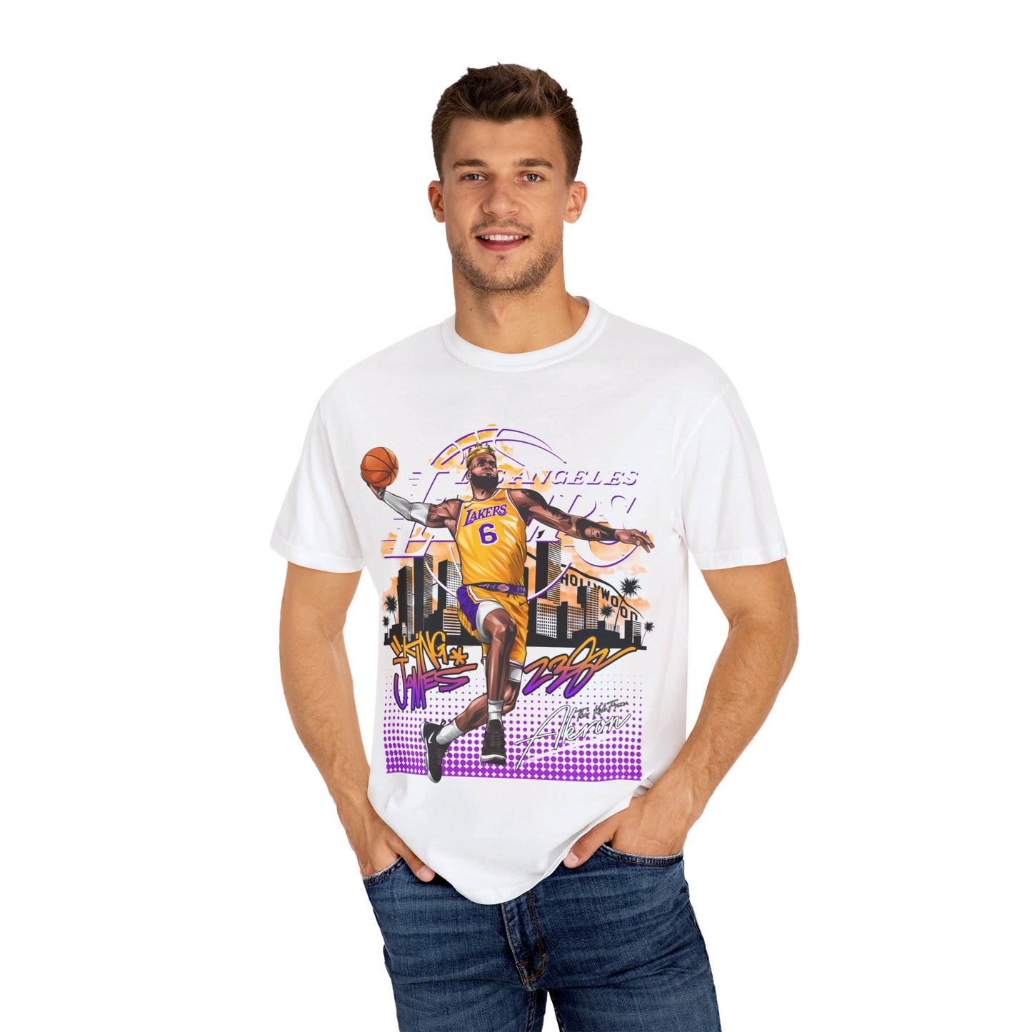 Lebron James Los Angeles Unisex Garment-Dyed T-shirt