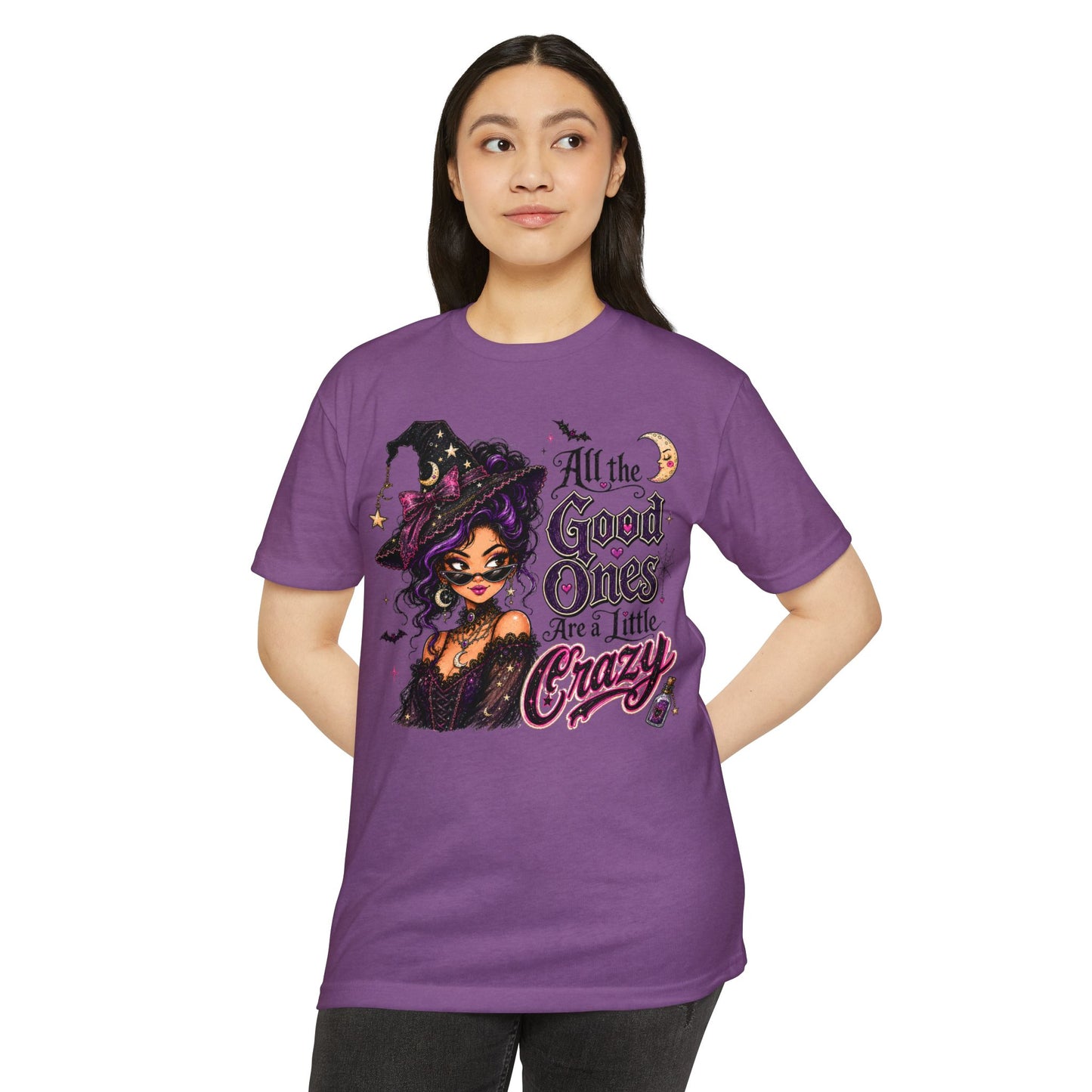 Witchy Graphic T-Shirt — "All the Good Ones Are a Little Crazy" Halloween Tee