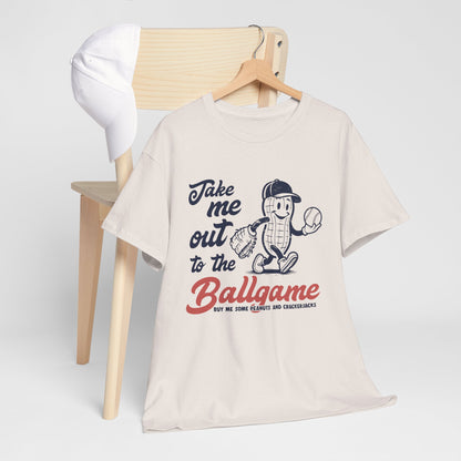Take Me Out to the Ball Game Cotton Tee - Perfect for Baseball Fans