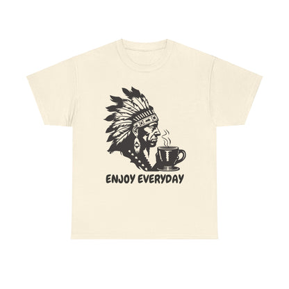 Enjoy Everyday Coffee Unisex Heavy Cotton Tee