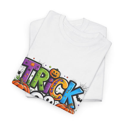 Trick Or Treat Halloween Unisex Heavy Cotton Tee