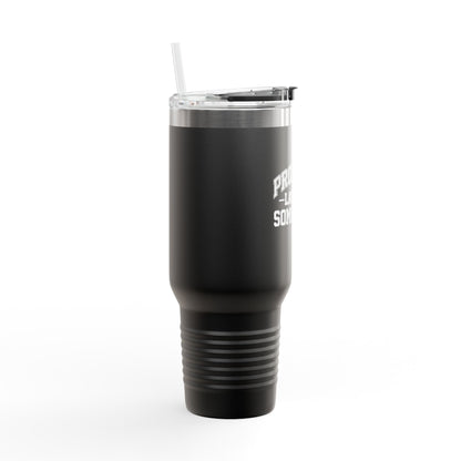 Probably Late for Something Funny Insulated Travel Mug - 40oz Perfect for Coffee Lovers