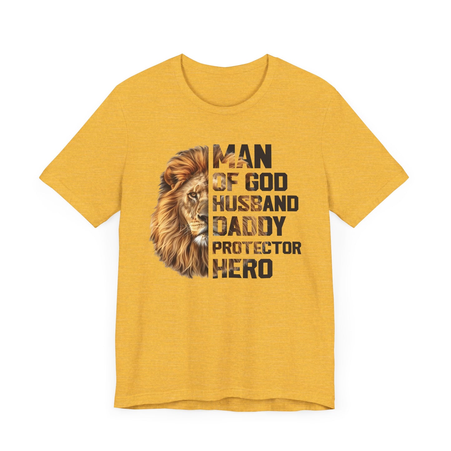 Man of God Inspirational Tee, Unisex Short Sleeve Shirt, Gift for Dads, Everyday Wear, Father's Day, Family Reunion T-Shirt