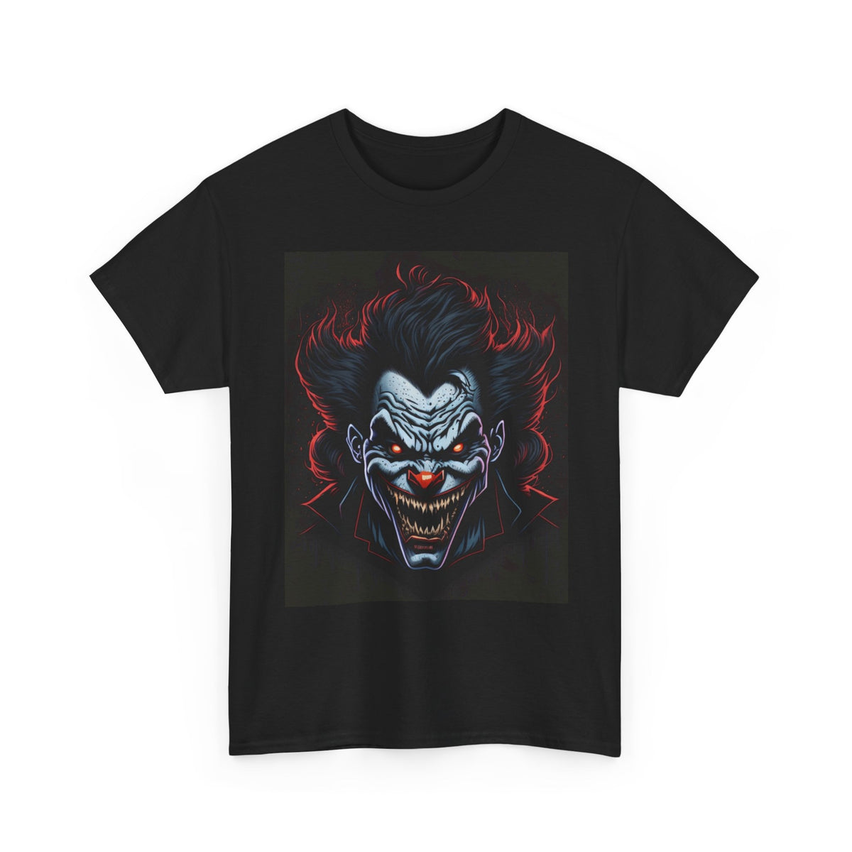 Demonic Clown Horror Graphic T-Shirt
