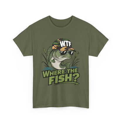 Where The Fish? Unisex Heavy Cotton Tee