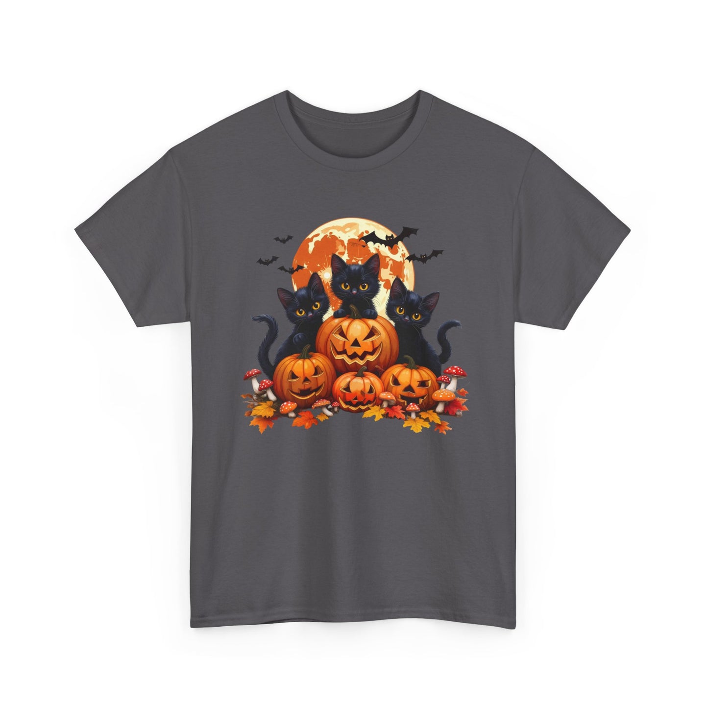 Halloween Cat Pumpkin Graphic Tee