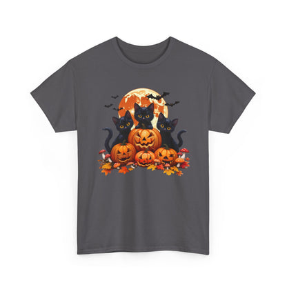 Halloween Cat Pumpkin Graphic Tee