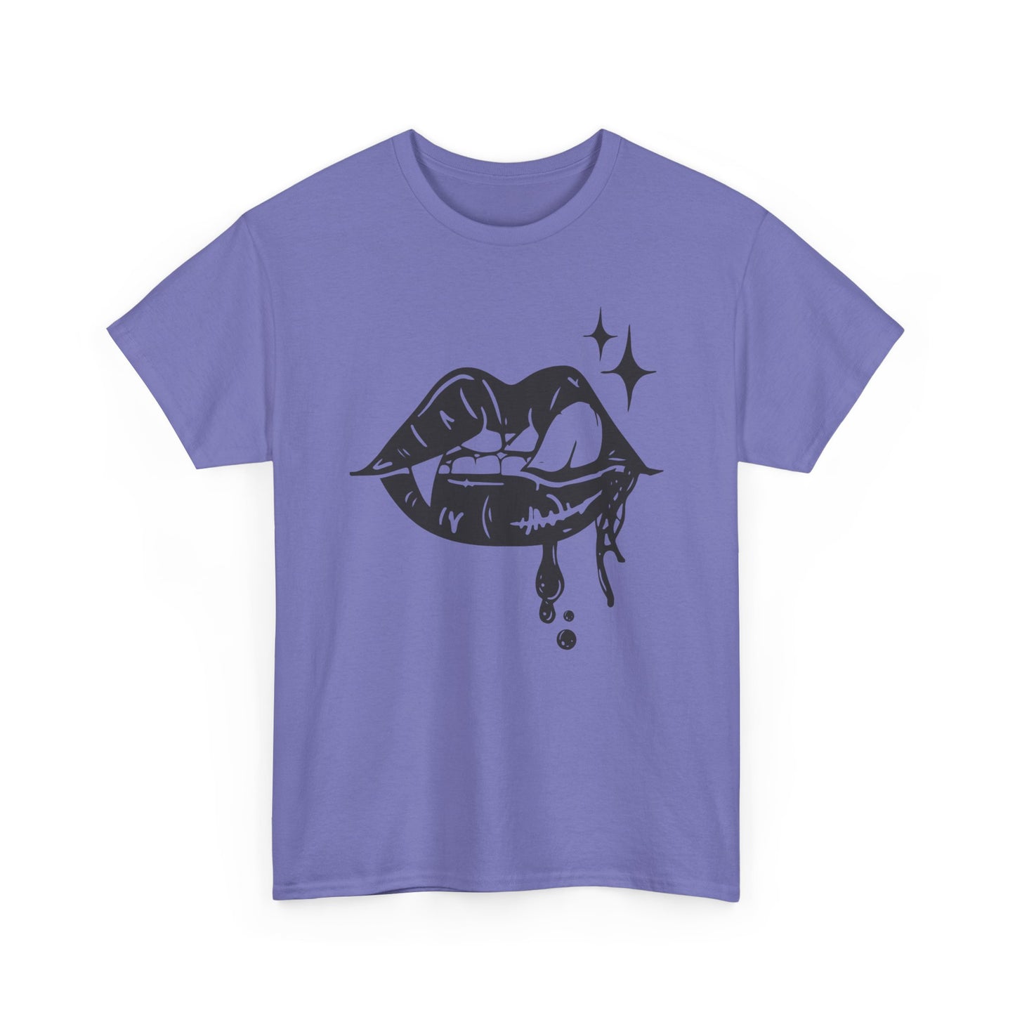 Vampire Sassy Lips Unisex Heavy Cotton Tee