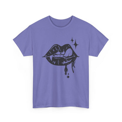 Vampire Sassy Lips Unisex Heavy Cotton Tee