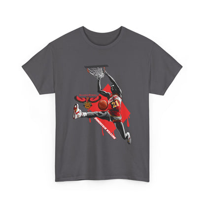 Dominique Wilkins Dunking Unisex Basketball Graphic Tee - Slam Dunk Style