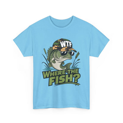 Where The Fish? Unisex Heavy Cotton Tee