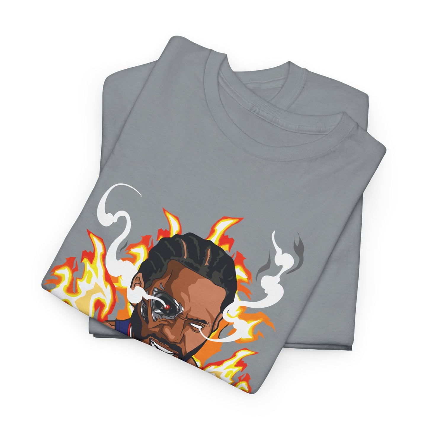 Claw Fire Emoji Unisex Heavy Cotton Tee, Basketball Fan Shirt, Sports Apparel, Gift for Him, Graphic Tee, Game Day Outfit