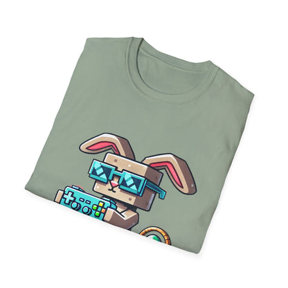 Cool MineCraft Gamer Bunny Unisex T-Shirt - Perfect for Easter and Video Game Lovers
