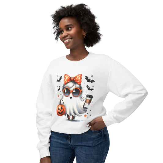 Coffee Ghost Lightweight Crewneck Sweatshirt