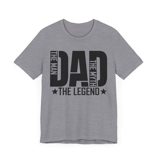 The Man The Myth The Legend Dad Unisex Short Sleeve Tee - Perfect Father's Day Gift